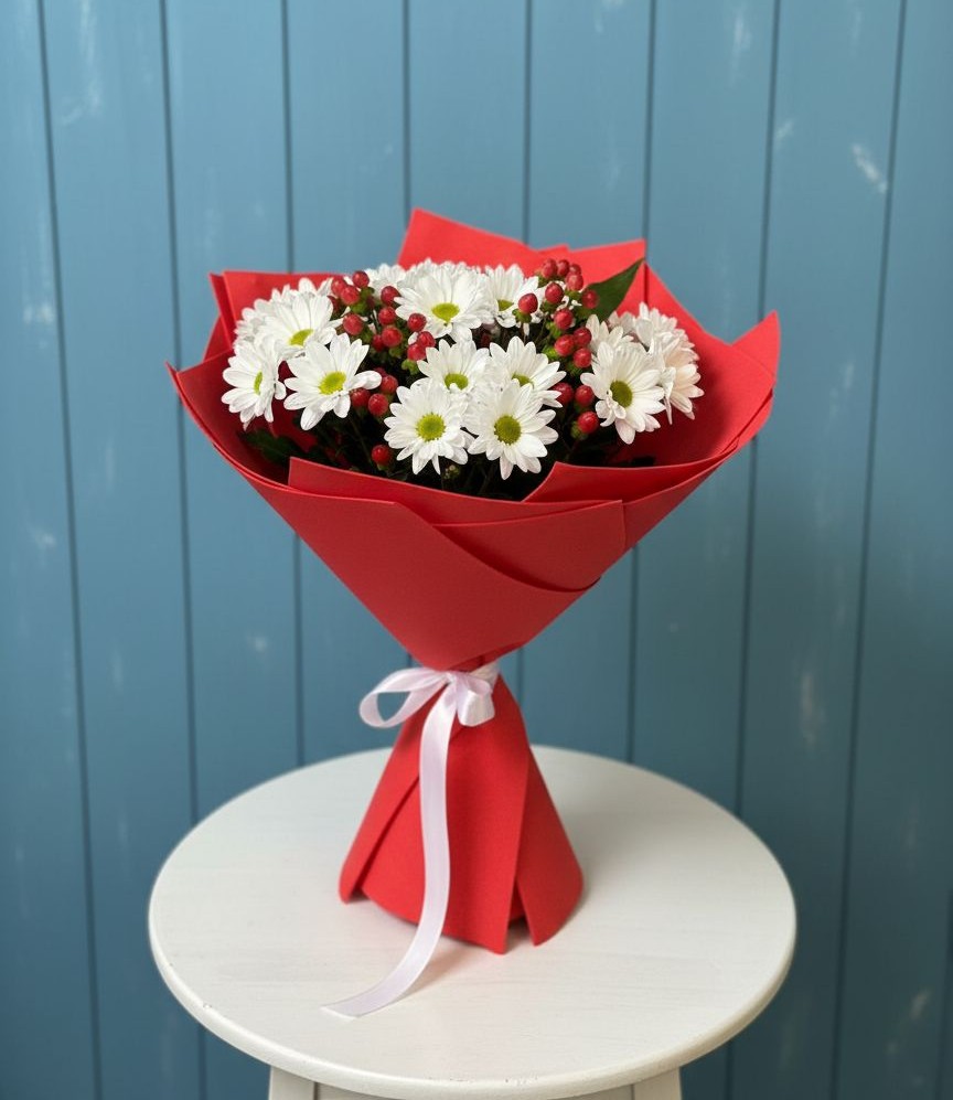 Букет цветов из: Хризантемы в Кимовске