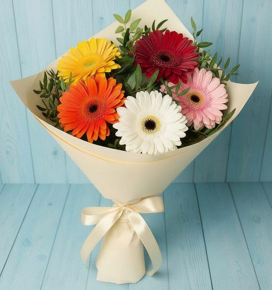 Букет цветов из: Герберы в Кимовске