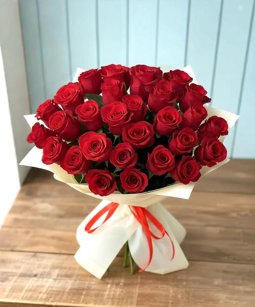 Букет 29 Красных роз в Кимовске