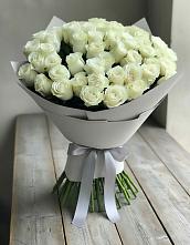 Букет 35 Белых роз в Кимовске
