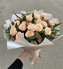 Букет Кремовые розы Латте в Кимовске