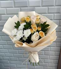 Букет цветов из:  Розы и Хризантемы в Кимовске
