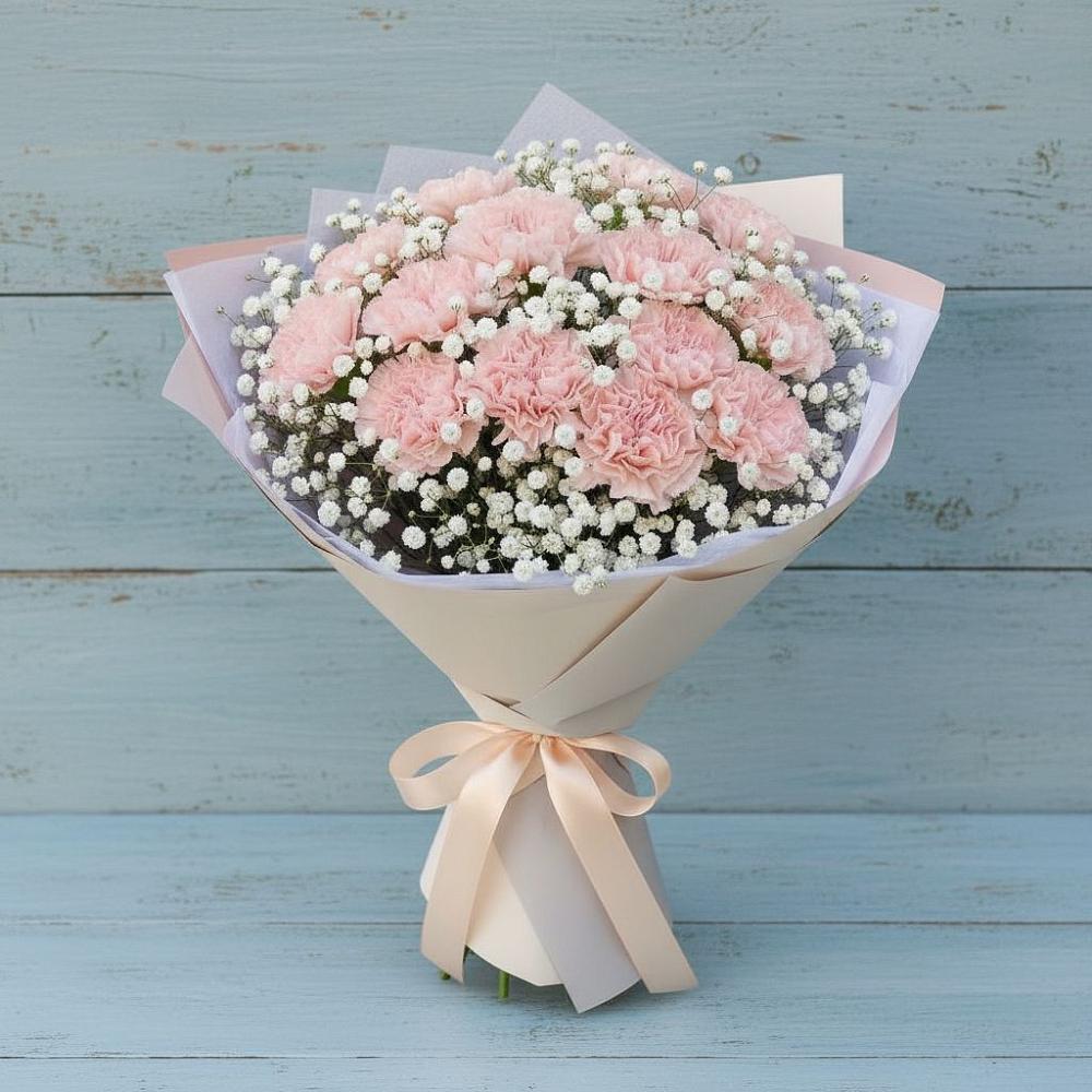 Букет цветов из: Гвоздики в Кимовске