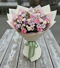 Букет цветов из:  Розы и Хризантемы #REPLACE_PRED# Кимовске