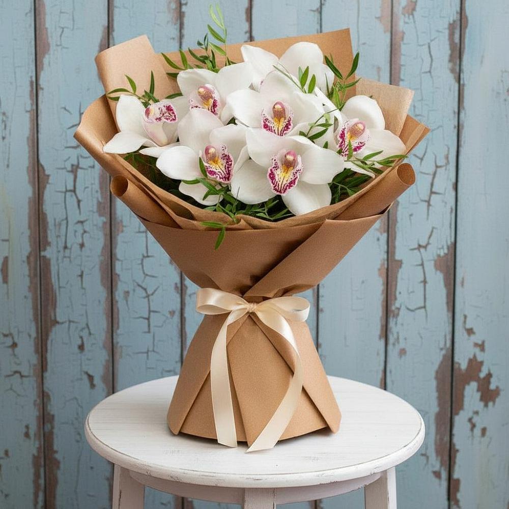 Букет цветов из: Орхидеи и Розы в Кимовске