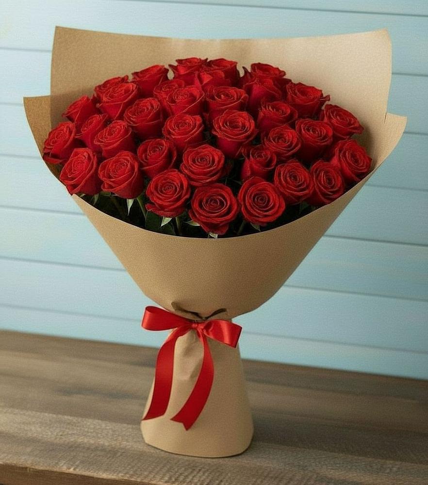 Букет Красные розы Милано в Кимовске