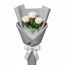 Букет 3 белые розы #REPLACE_PRED# Кимовске