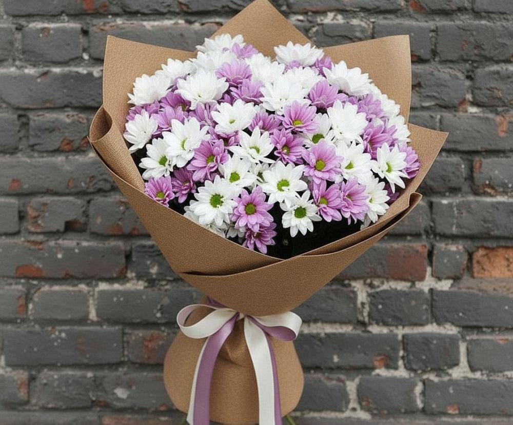 Букет цветов из: Хризантемы в Кимовске