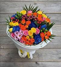 Букет цветов из:  Розы и Хризантемы в Кимовске