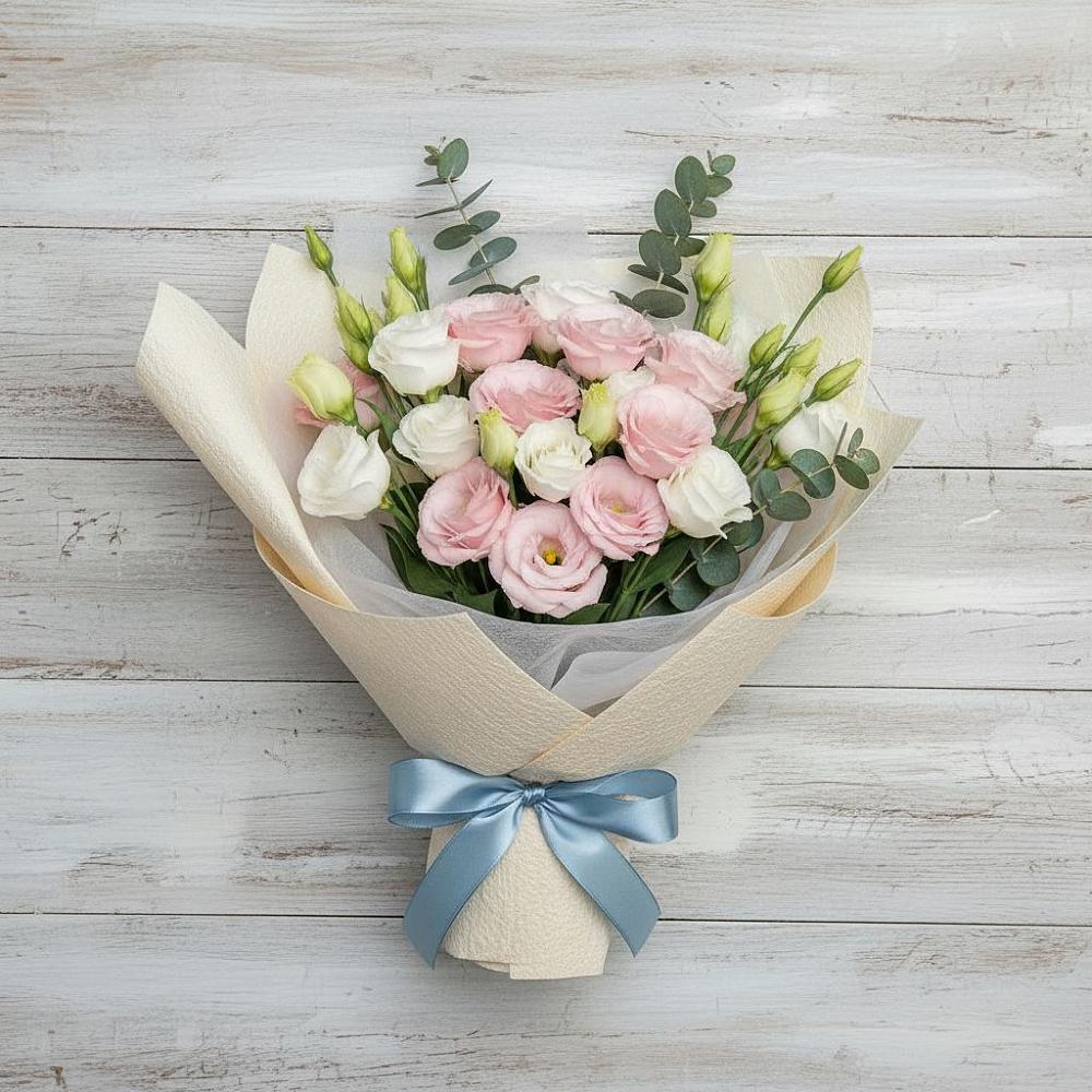 Букет цветов из: Лизиантусы в Кимовске