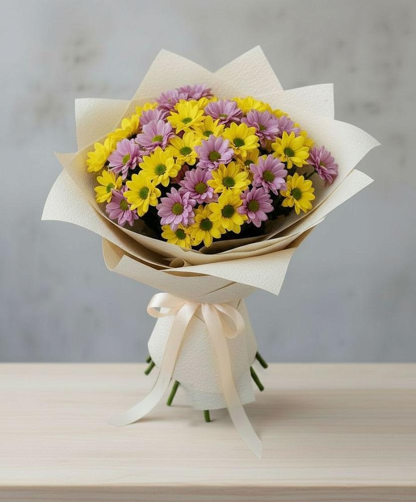 Букет цветов из: Хризантемы в Кимовске